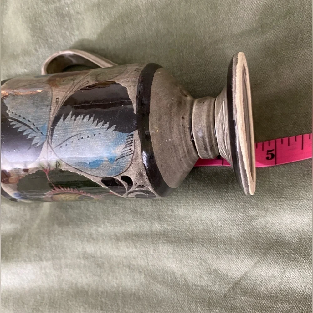 Pottery Mexican coffee mug stoneware base hand made cup UBM
